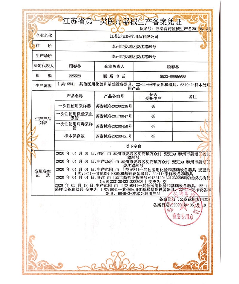 Qualification Certificate